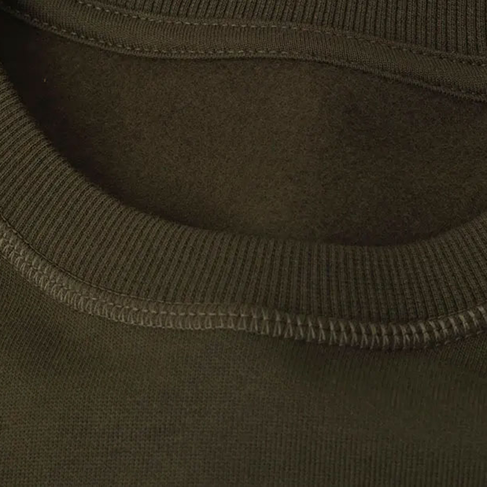 Women Organic Sweatshirt - collar macro