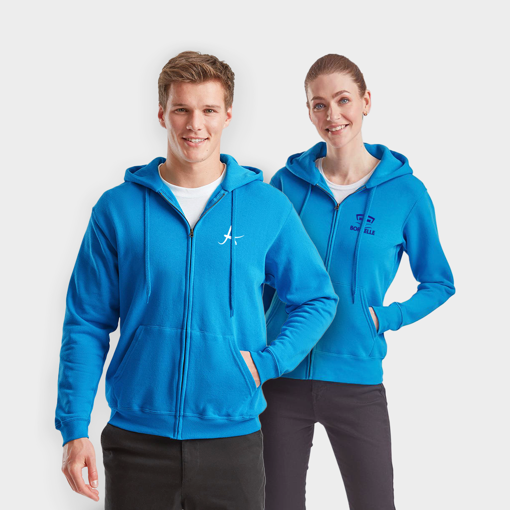 Sudadera con Capucha y Cremallera Clásica HelloPrint