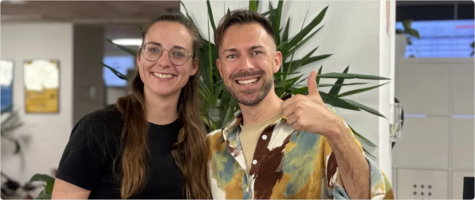 Benji and Jolien — representing HelloPrint in Thamsanqa, South Africa