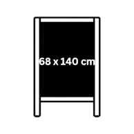 68 x 140 cm