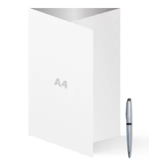 A4 Menu Cards