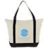 PDP - classic12ozcottoncanvaszipperedboattote square #00000000 background
