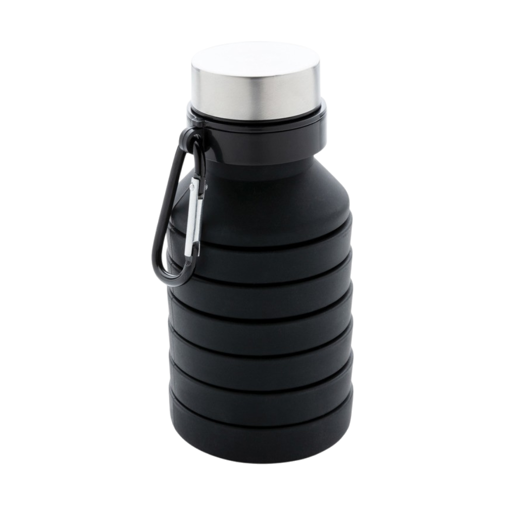 Bottiglia Pipì Per Cani Pieghevole In Silicone 400ml - KOOTEC Con Moschettone E Fascia Da Polso, Gettò Regolabile Antigoccia