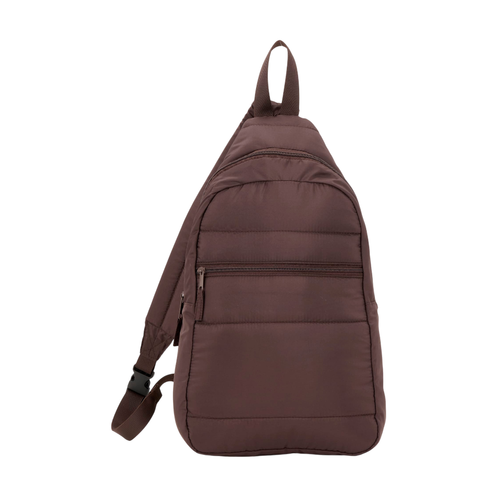 ICON - pufferrecycledslingbackpack chocolate