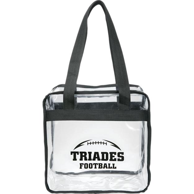 PDP - gamedayclearzipperedsafetytote square #00000000 background