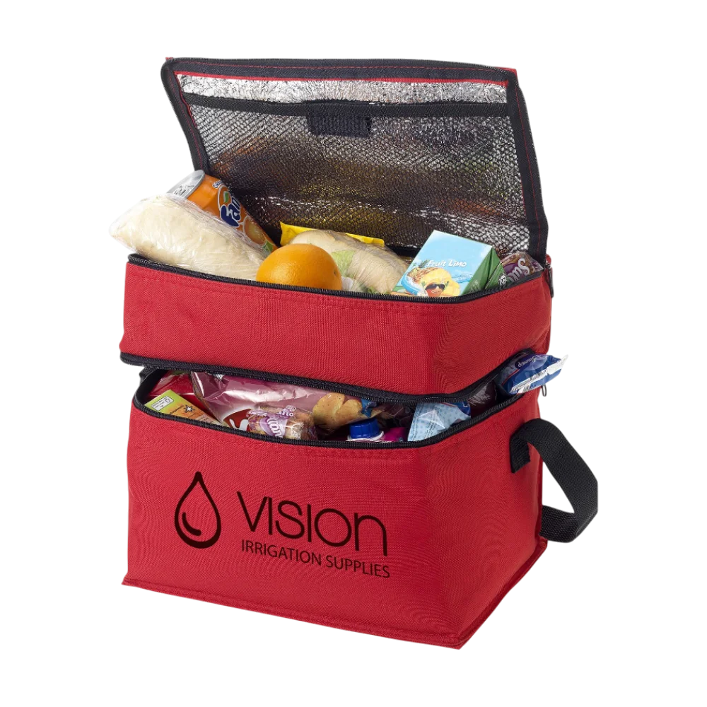 PDP - oslo2zipperedcompartmentscoolerbag13l square #F8F8F8 background