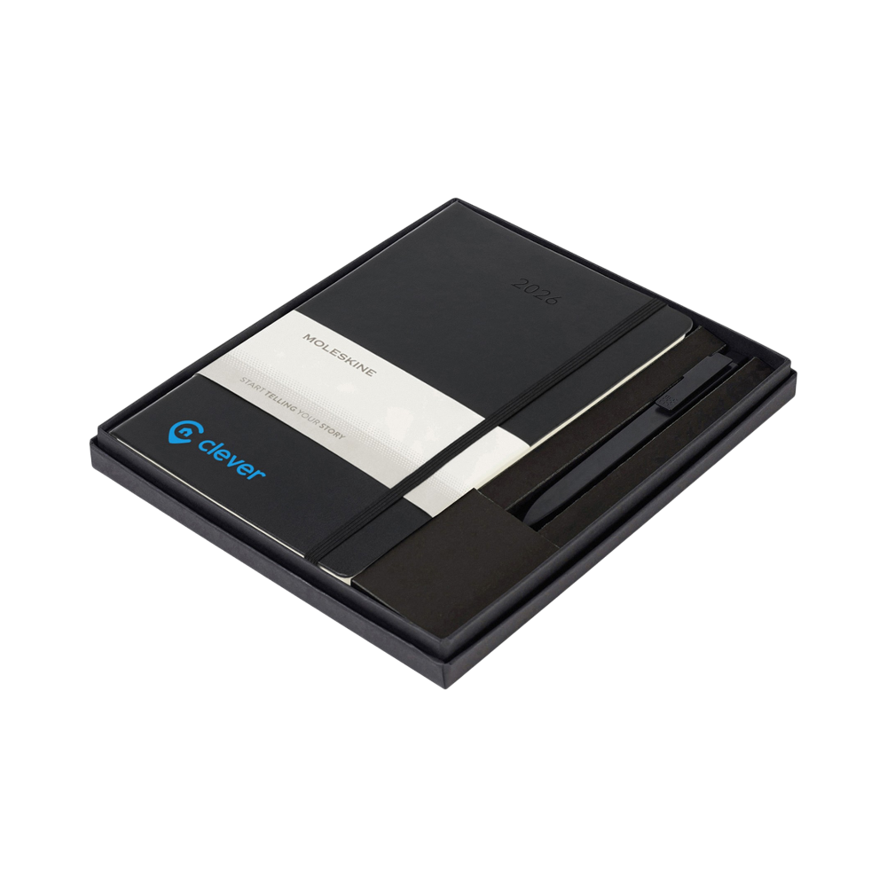 PDP - moleskinehardcoverlarge12monthweekly2026plannerandgopengiftset square #00000000 background