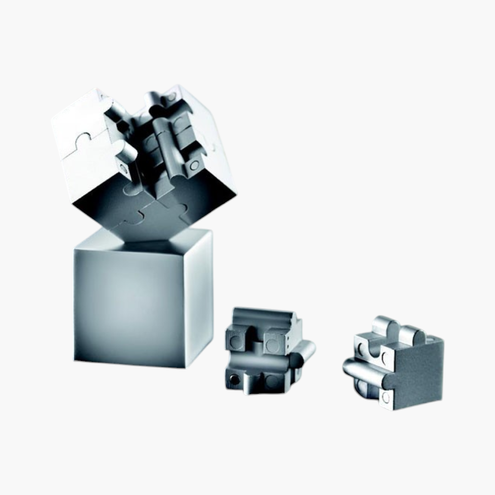 PDP - kubzlemetal3dpuzzle square #F8F8F8 background