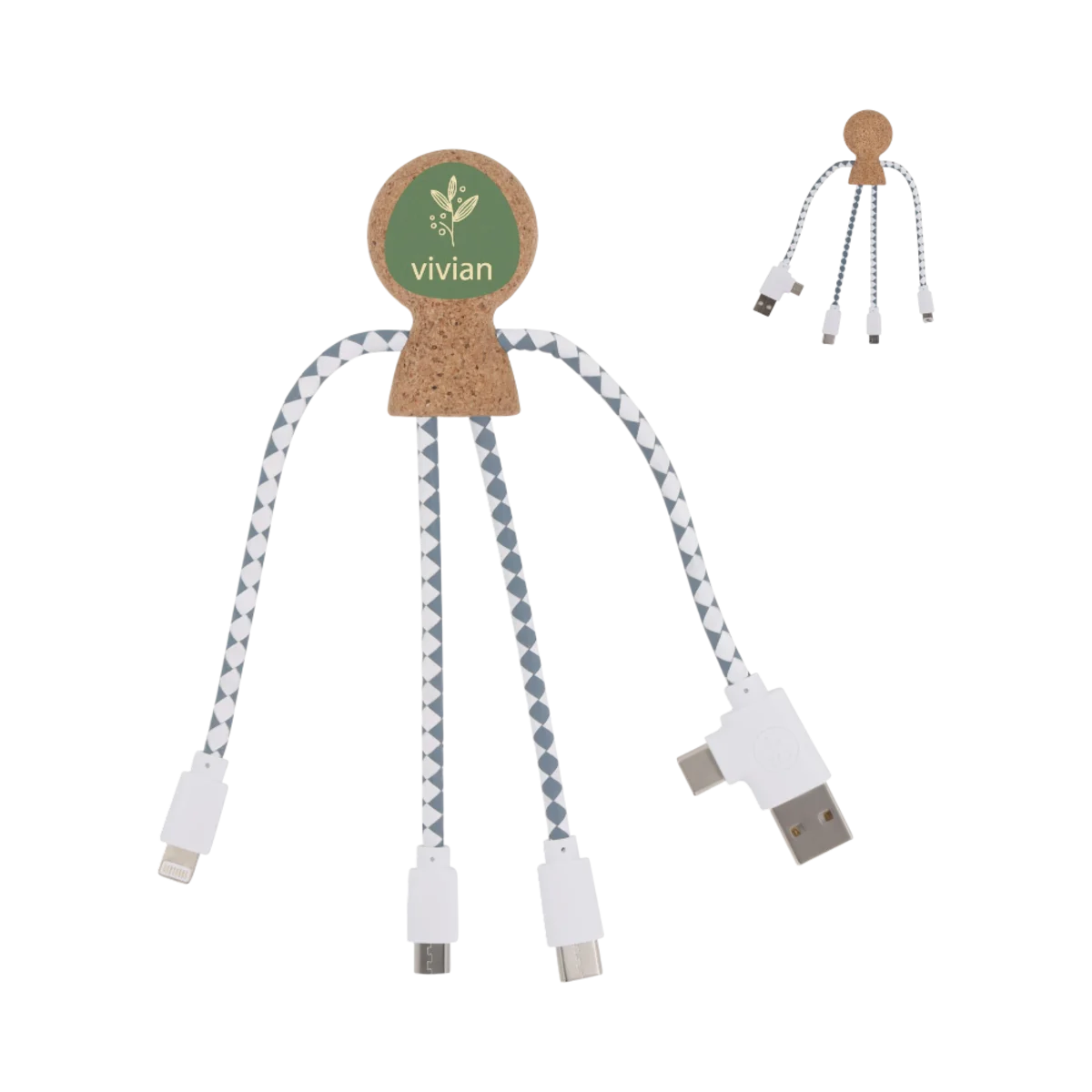 Xoopar Mr. Bio Cork Charging Cable main image
