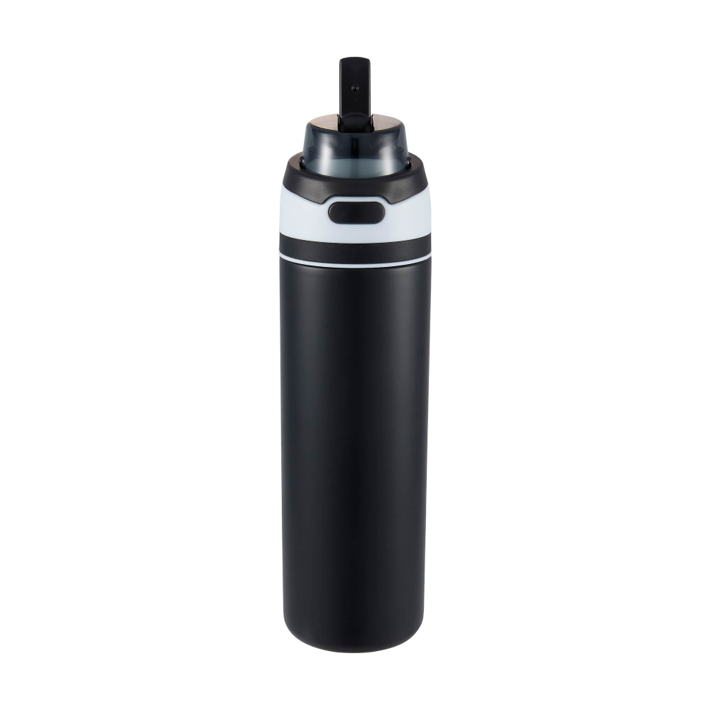 ICON - elvin28ozrecycledstainlessflipstrawbottle black