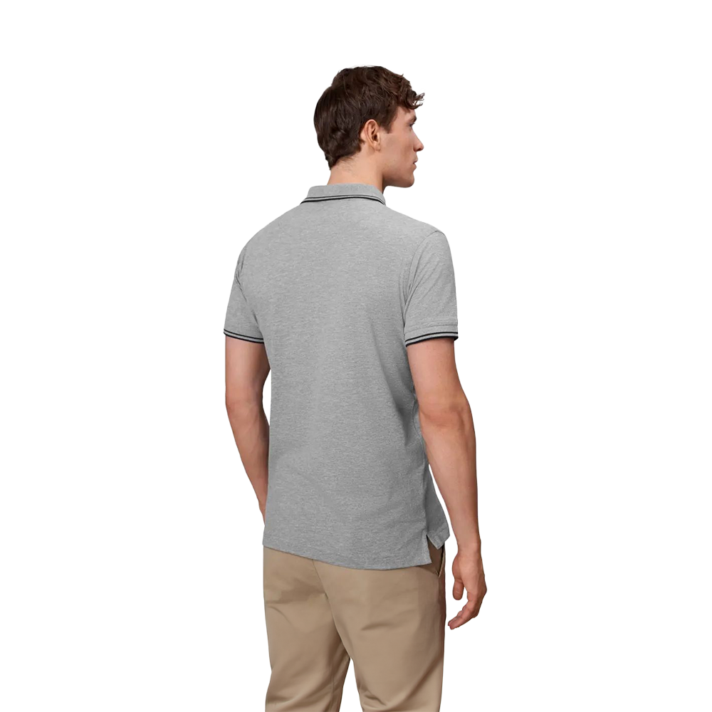 contrastpoloshirtstretch back