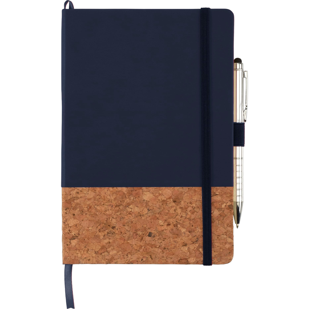 ICON - luccacorkhardboundjournalfscmix55x85in navy