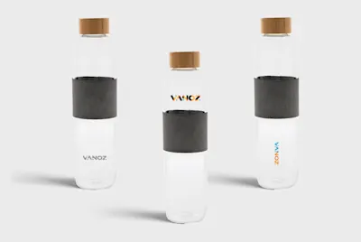 Glass Bottle with Bamboo Lid | 750 ml