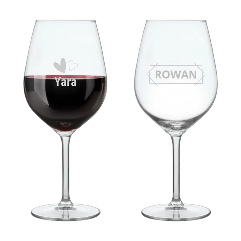 Verre à vin rouge personnalisé