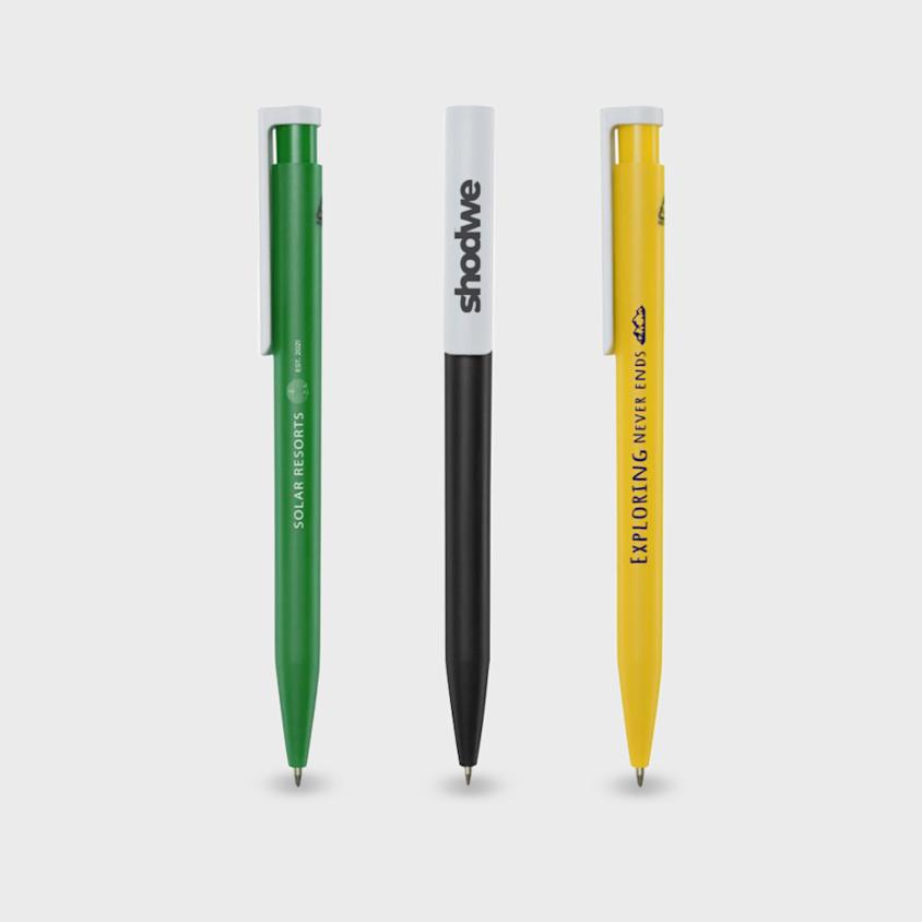Stylo à bille en plastique recyclé Unix | HelloPrint