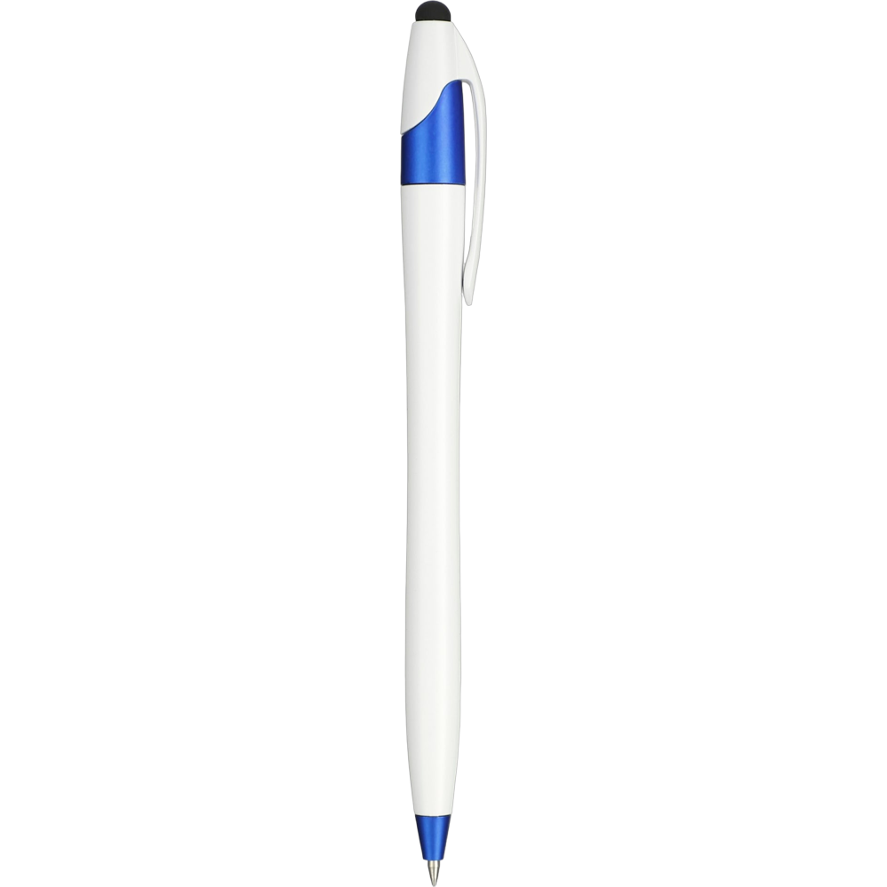 cougargelstyluspen.color.white_w_blue_trim - cougargelstyluspen_white_w_blue_trim