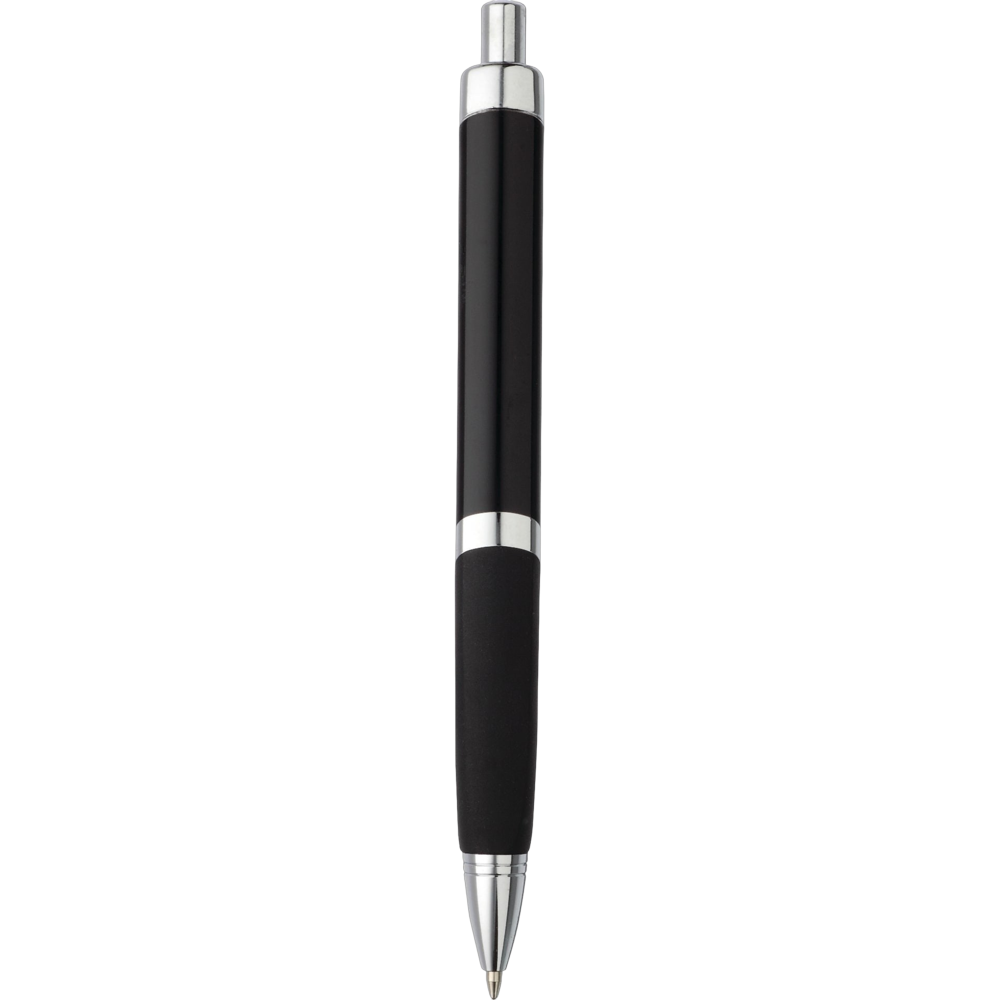 sobeballpointpen black w silver trim