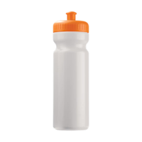 W&Osportbottletoppointbasic750ml white and orange