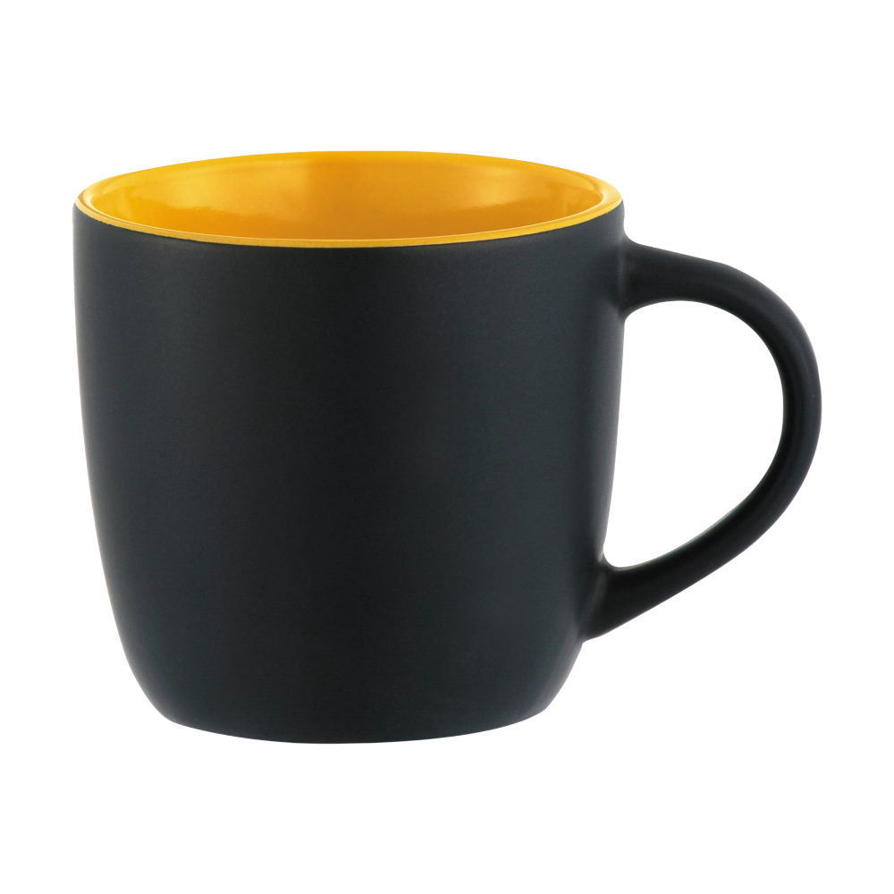 ICON - rivieraelectric11ozceramicmug black_w_yellow_lining