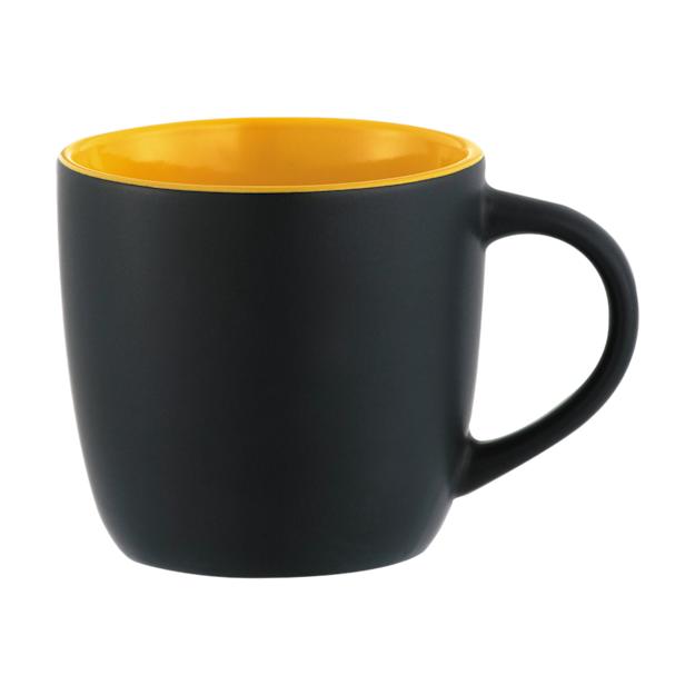 ICON - rivieraelectric11ozceramicmug black_w_yellow_lining