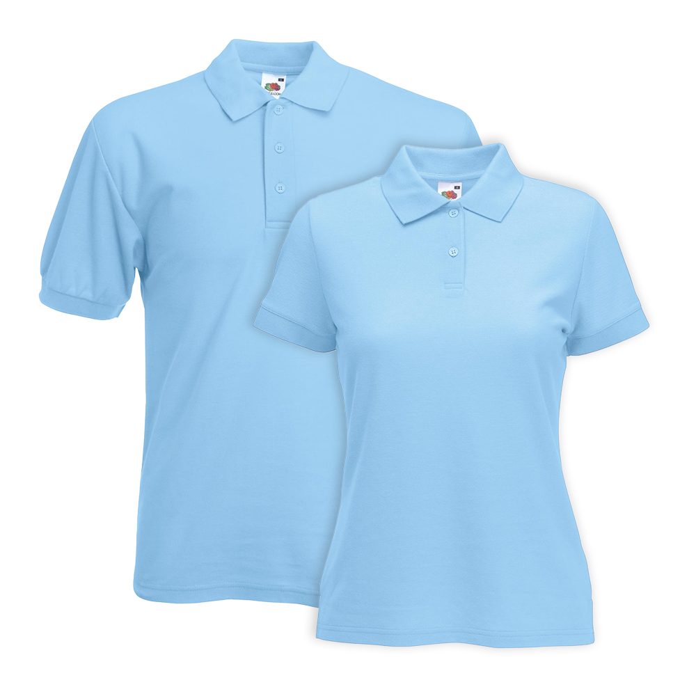 Fruit of the Loom Premium Polo Shirt ICON sky blue