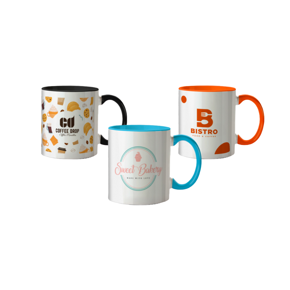 Mug en céramique bicolore