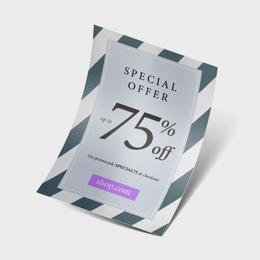 Flyers avec finitions spéciales