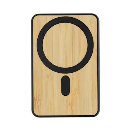 Zen RCS Recycled ABS 5000 mAh Magnetic Bamboo Powerbank