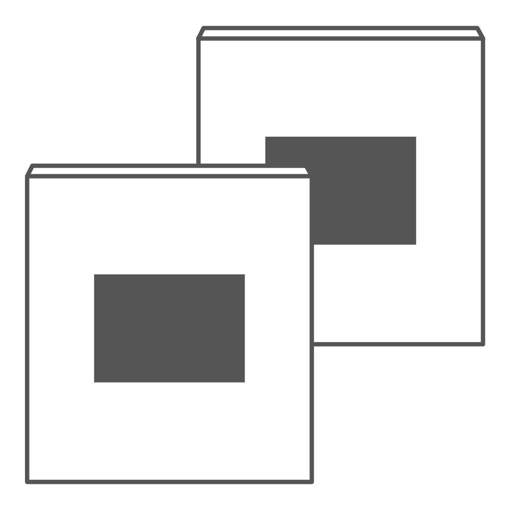 50 x 35 mm - Dubbelzijdig