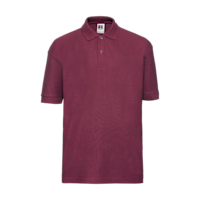 ICON - russellchildrensclassicpolycotpolo burgundy