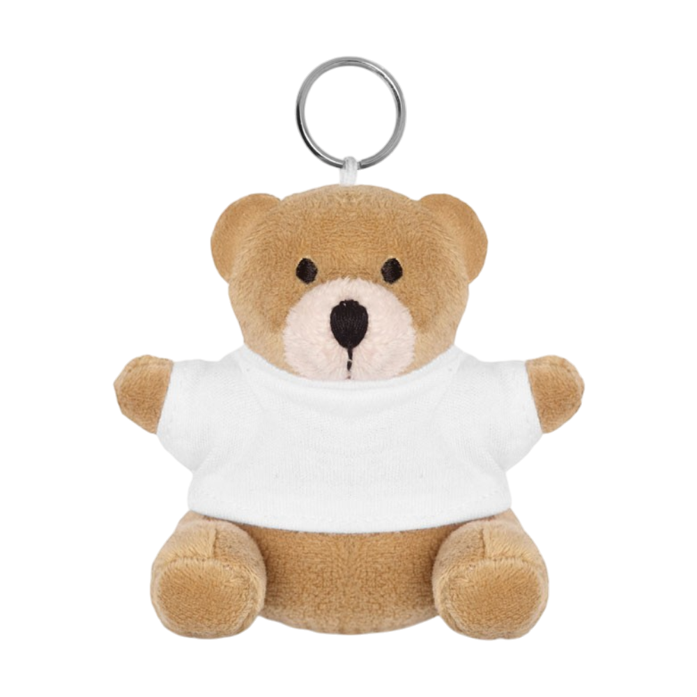 ICON - nilteddybearkeyring white