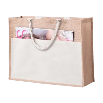 Borsa in iuta e cotone Cekon