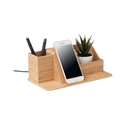 Bamboo Desktop Wireless Charger