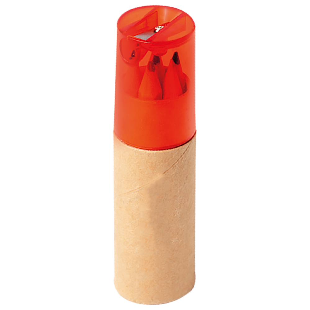 Crayons in carton box color icon Copy