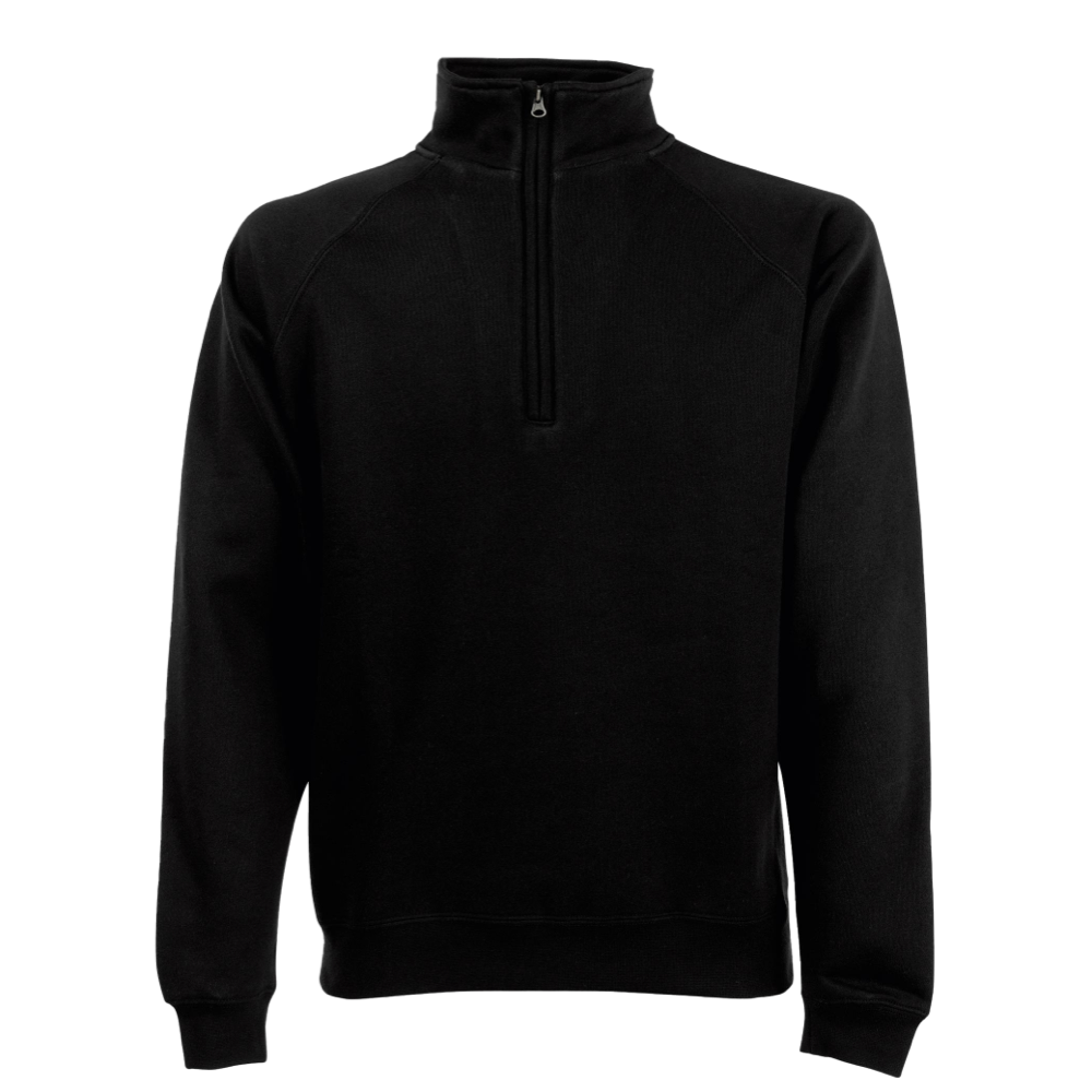 Fruit of the Loom Premium Zip up Sweat ICON black