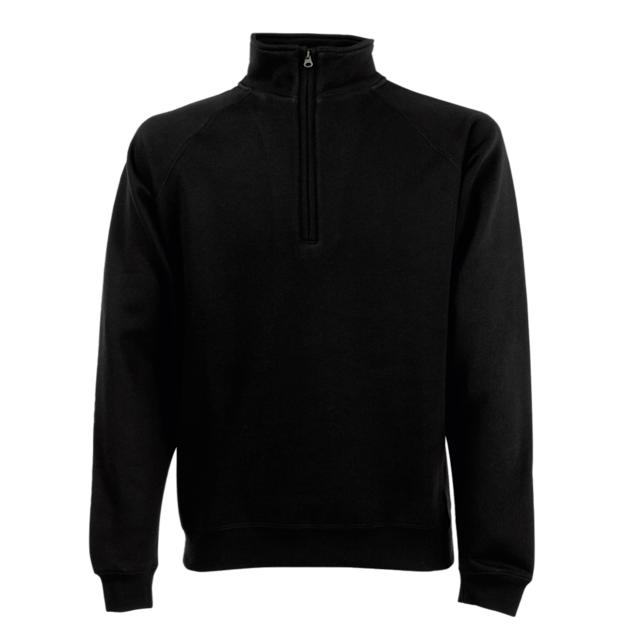Fruit of the Loom Premium Zip up Sweat ICON black