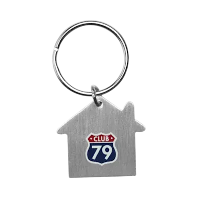 Home Keychain Metal House