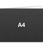 594x210 mm piegato in formato A4