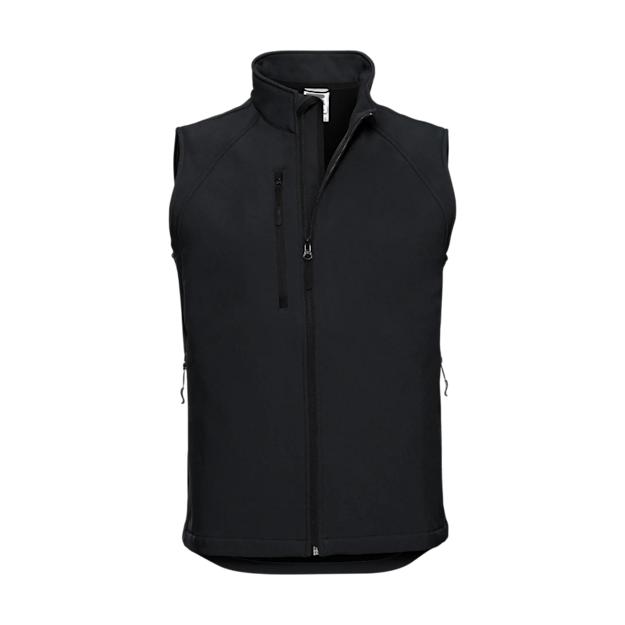 ICON - russellmensoftshellgilet black
