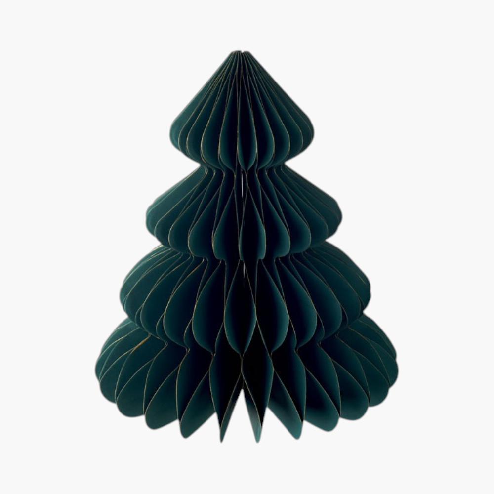 Décoration de sapin en papier accordéon
