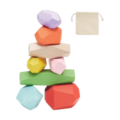 Dolmen Stacking Wood Rocks Set