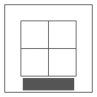 80 x 15 mm - On Lid next to Box Opening