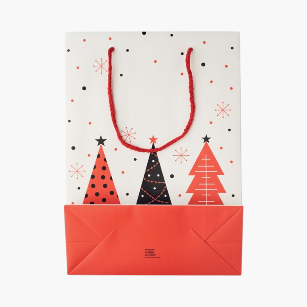 PDP - christmaslargegiftpaperbag30recycledwithtagincluded square #F8F8F8 background