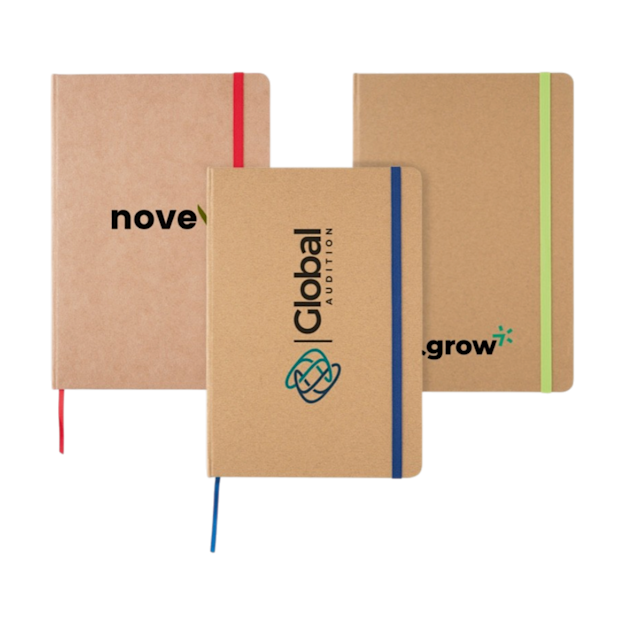 A5 recycled kraft notebook PLP SQ