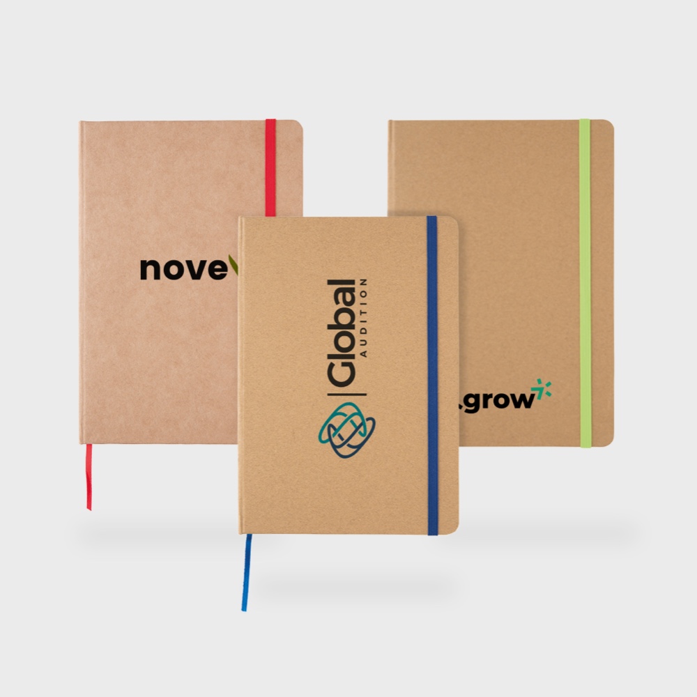 A5 recycled kraft notebook PLP SQ