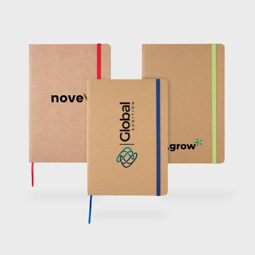 A5 recycled kraft notebook PLP SQ