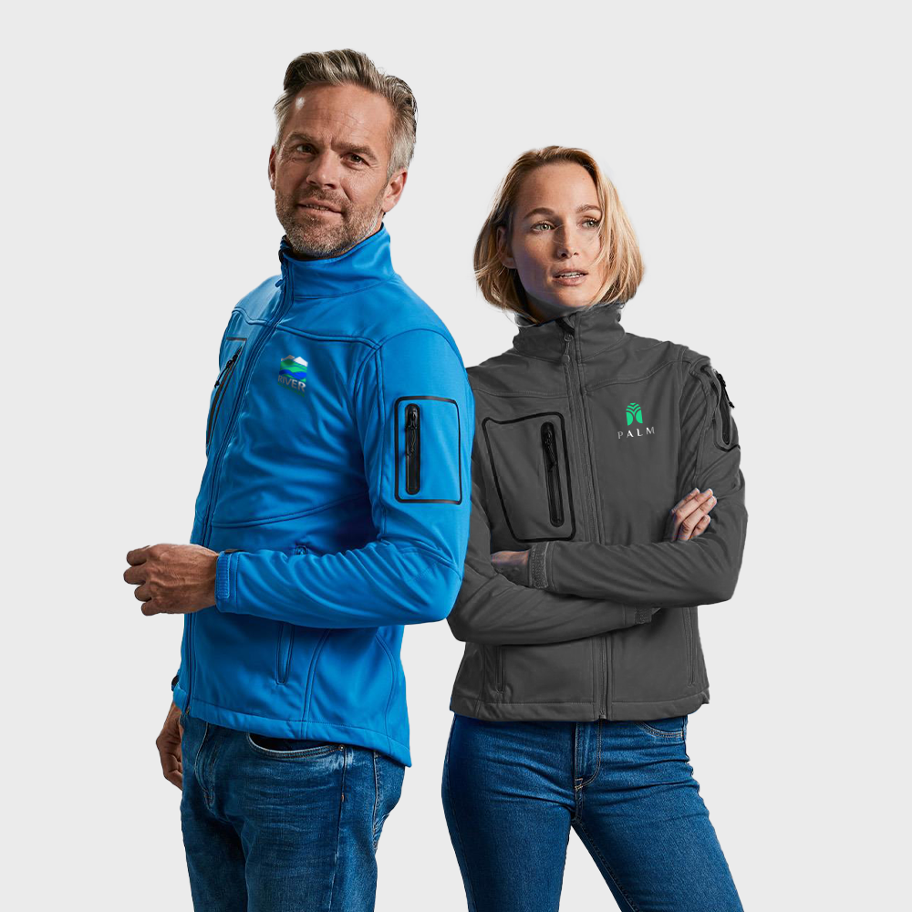 Russell premium softshell sports jacket PDP full colour