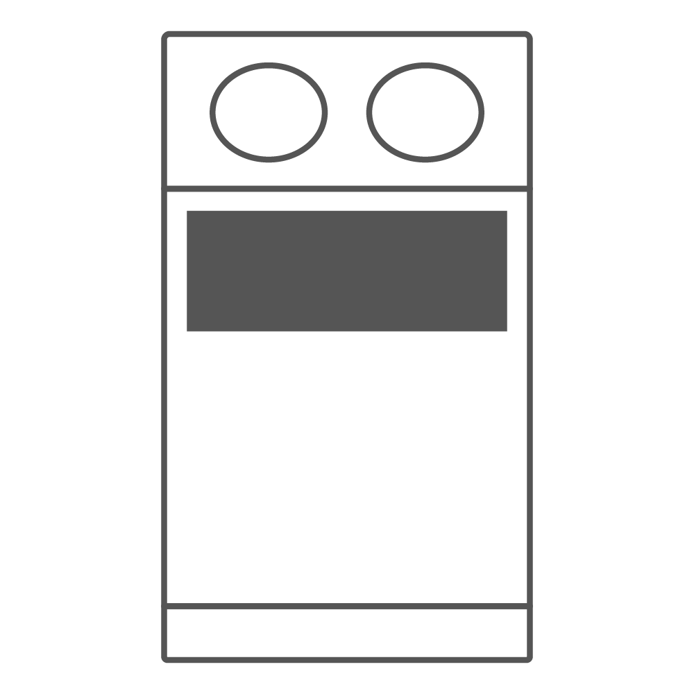 Above Speaker | 0.8H in x 2W in