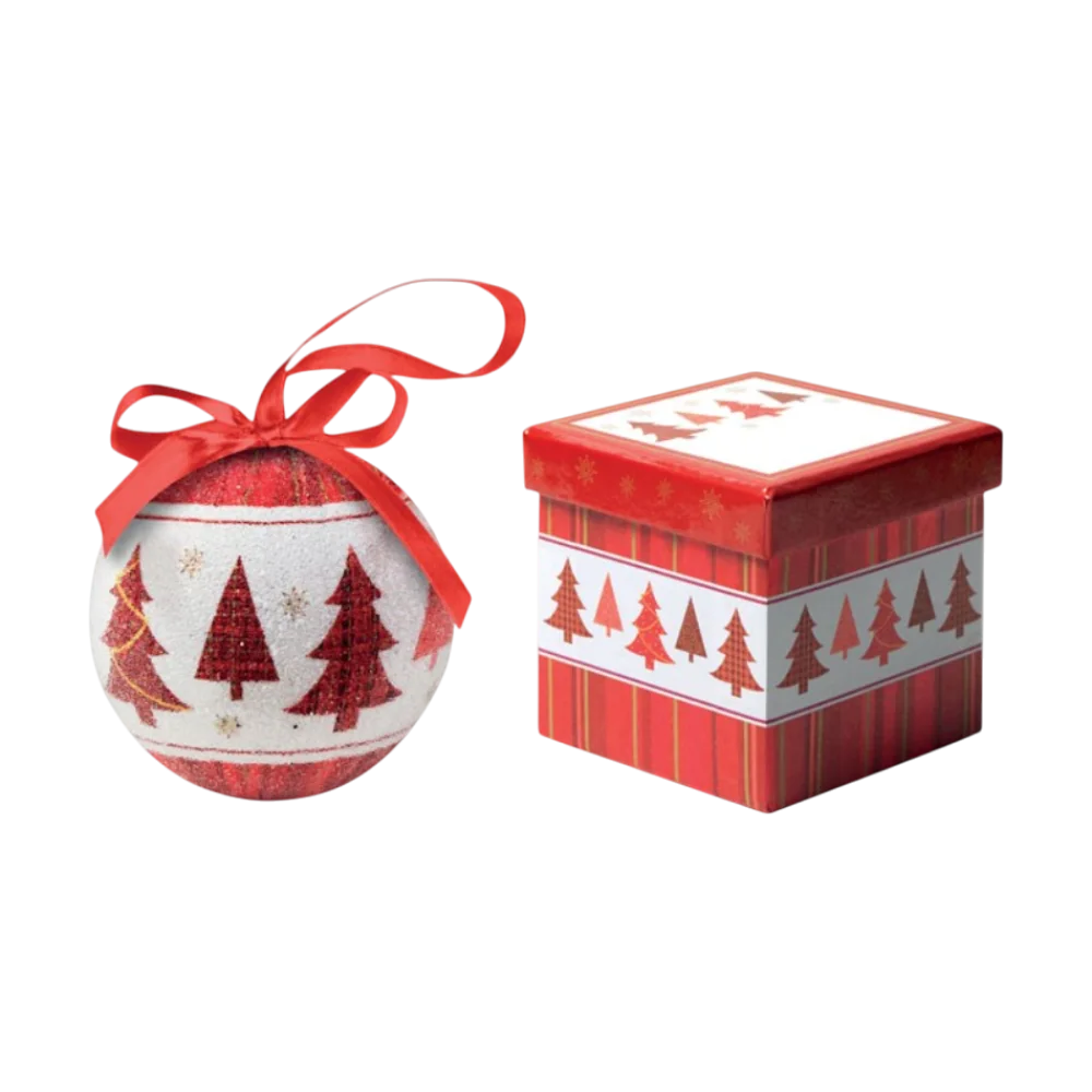 PDP - snowychristmasbaubleingiftbox square #F8F8F8 background