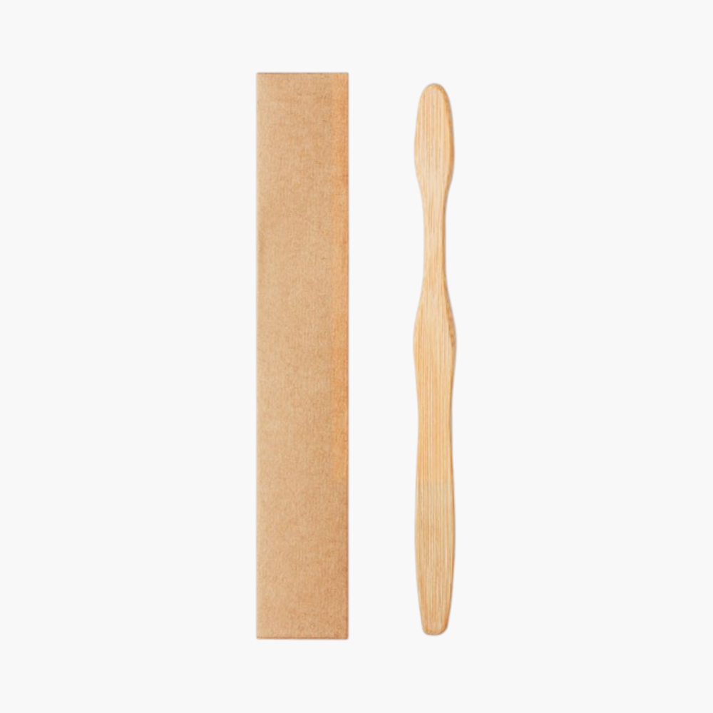 PDP - dentobrushbambootoothbrushinkraftbox square #F8F8F8 background